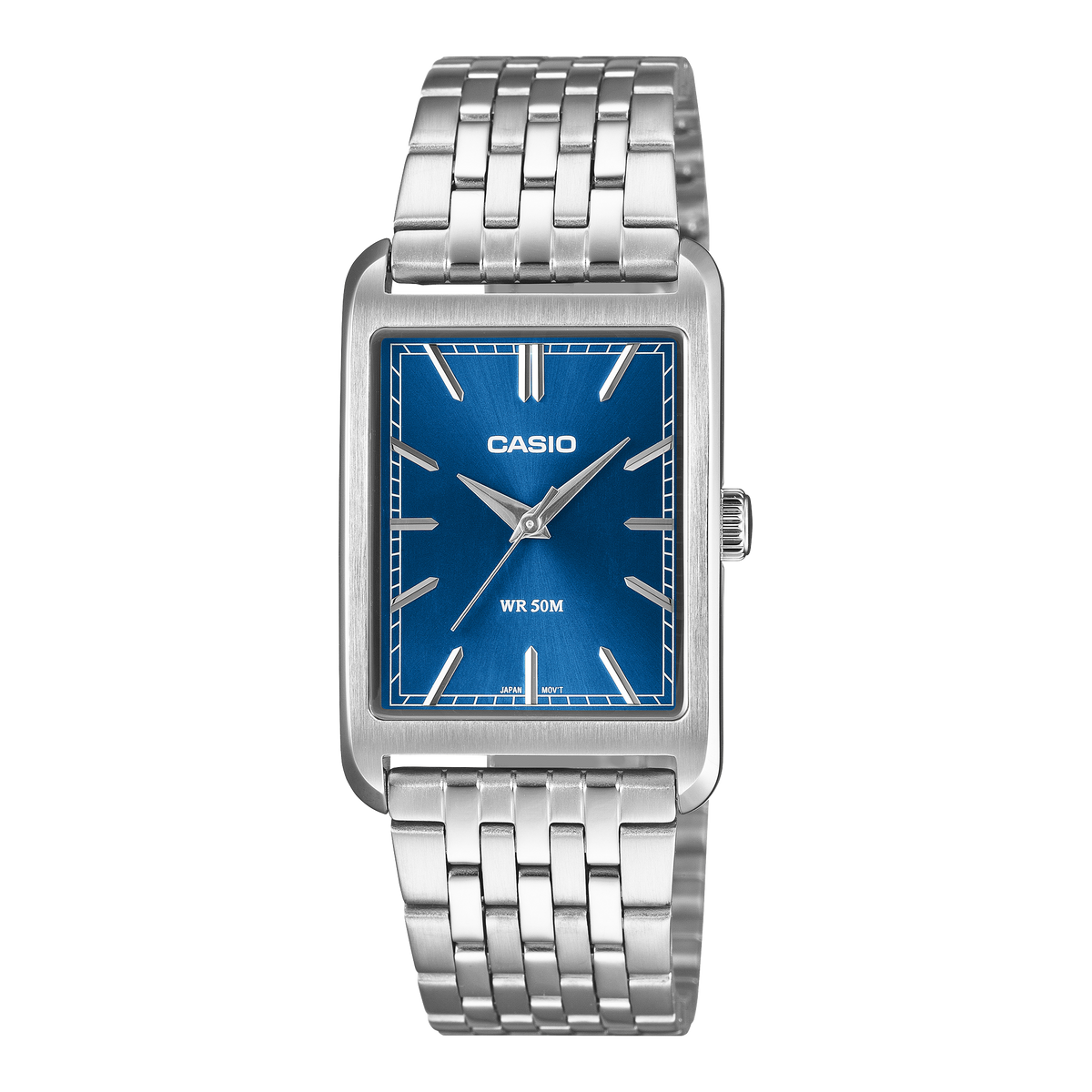 Casio Vintage MTP-B215D-2A silver dial men's analogue watch