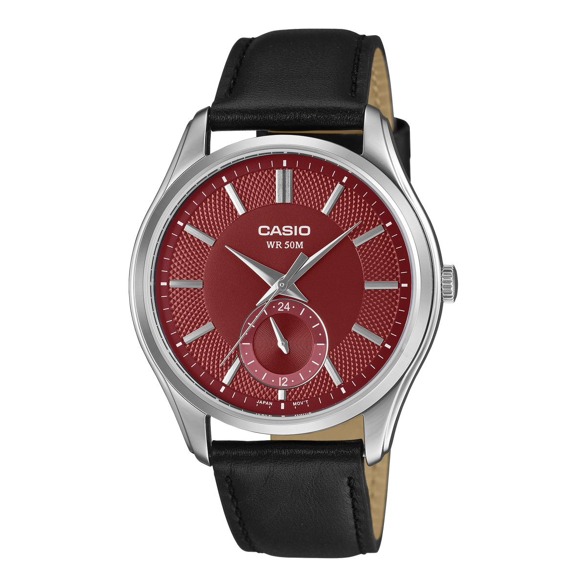 Casio Vintage MTP-B315L-4A champagne dial men's analogue watch leather strap