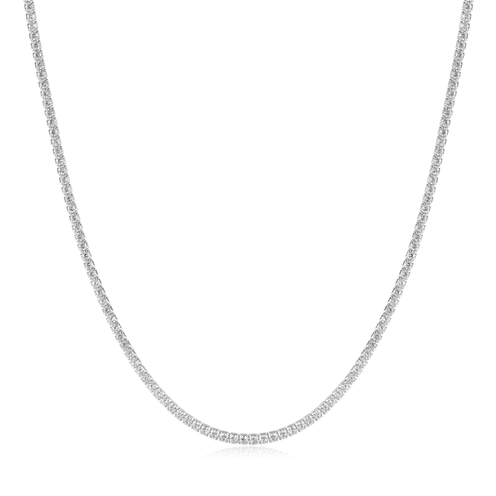 Ania Haie Silver Pave Necklace Modern Statement Affordable Luxury
