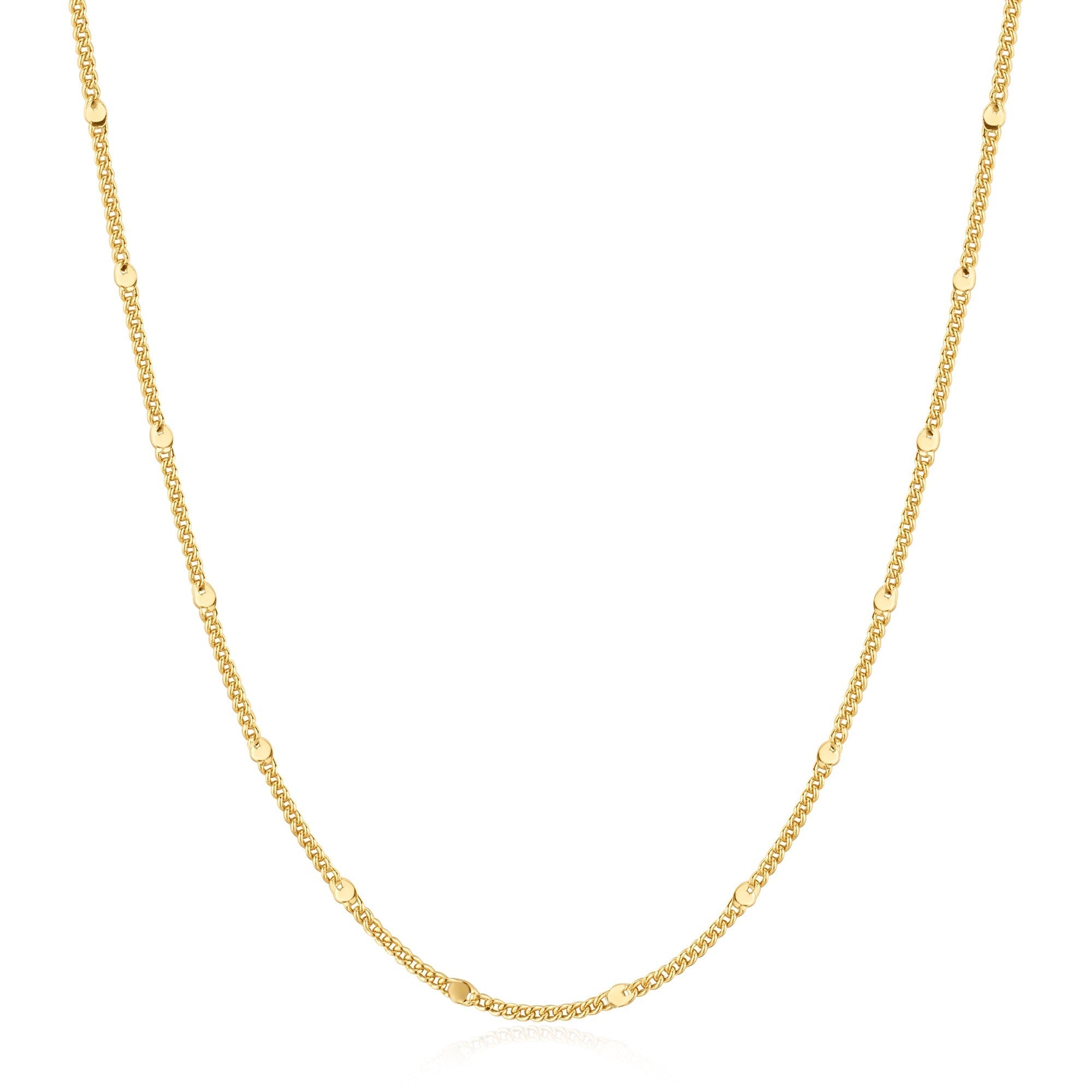 Ania Haie Gold Spheres Chain Necklace Layering Elegant Jewelry