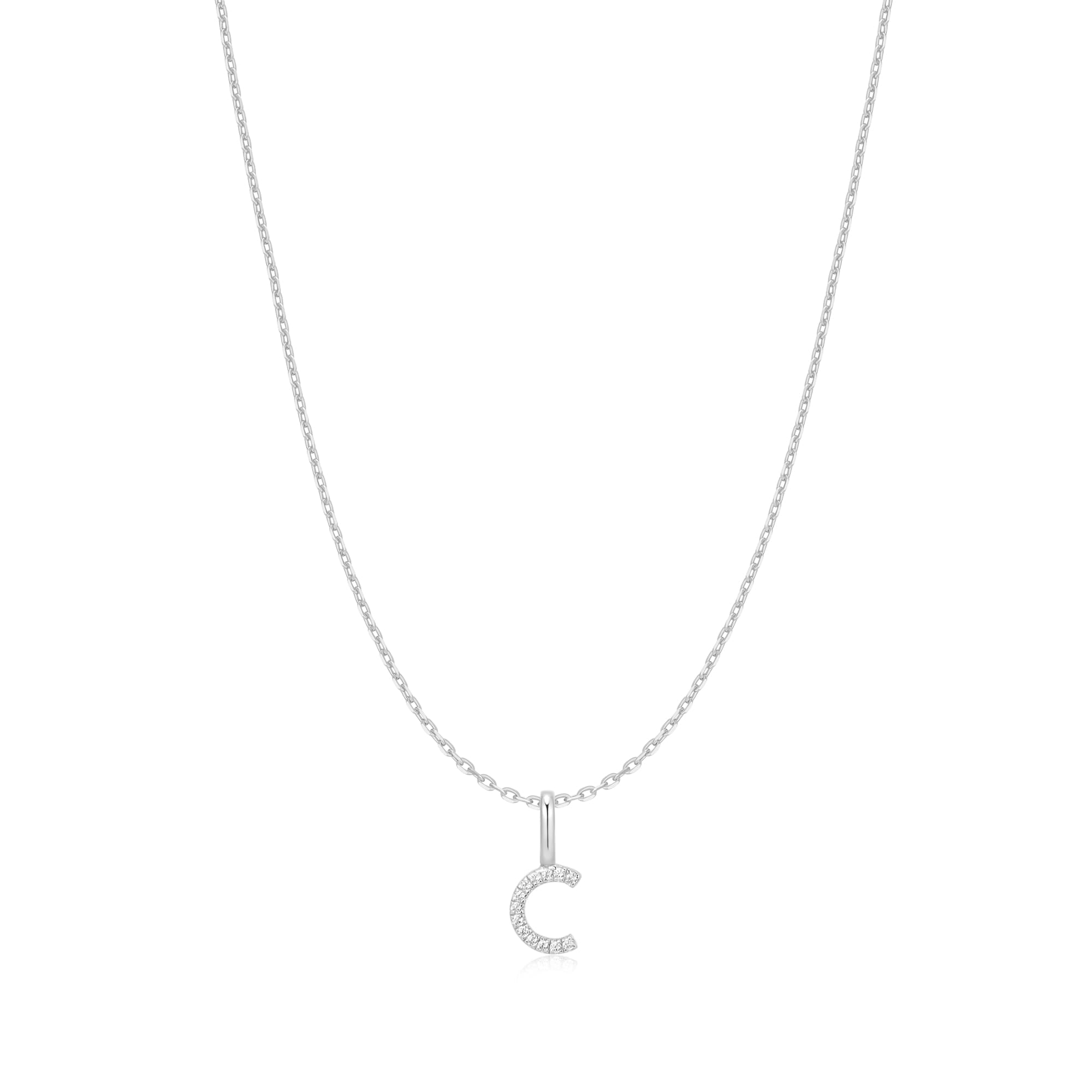 Ania Haie Silver Letter C Initial Necklace