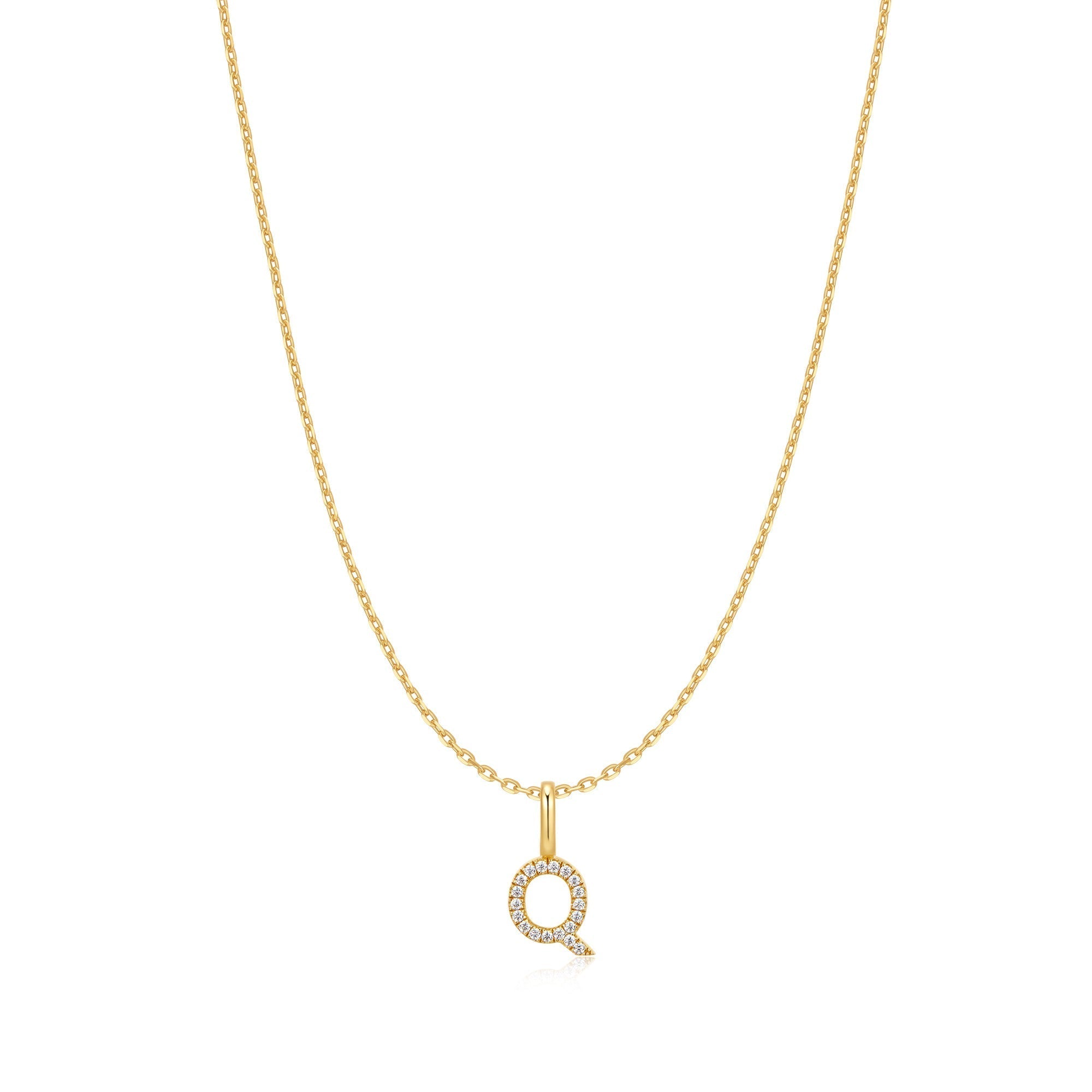 Ania Haie Gold Letter Q Initial Necklace