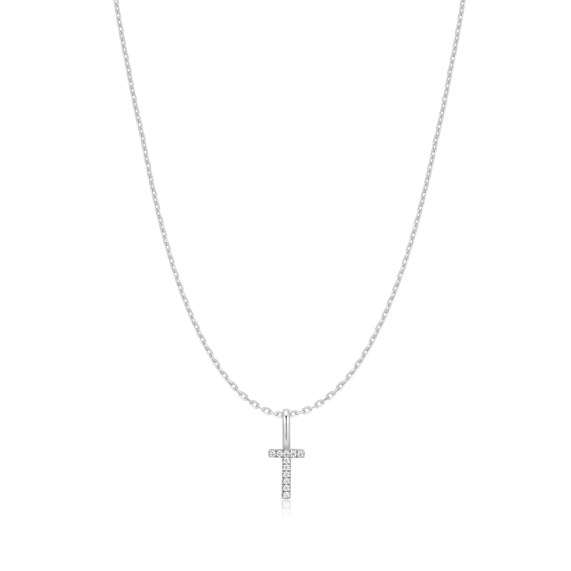 Ania Haie Silver Letter T Initial Necklace