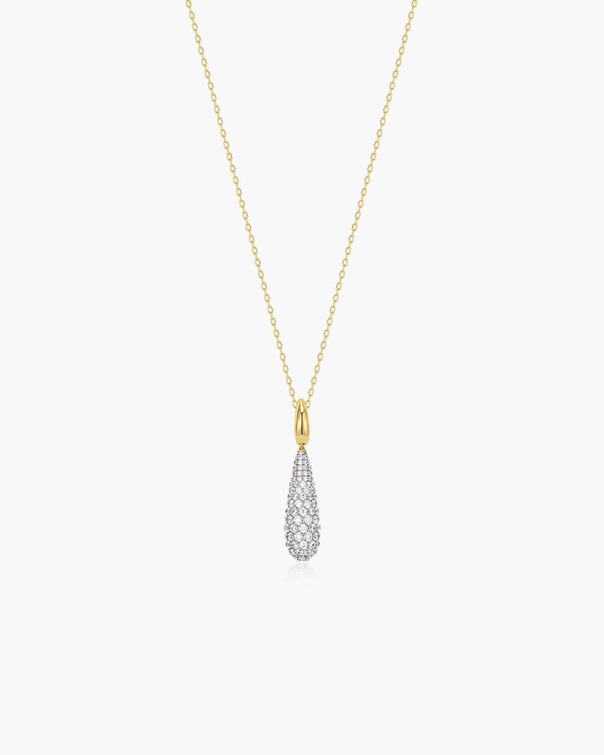 Ania Haie Gold Pave Statement Teardrop Necklace N078-05G N078-05G front packshot