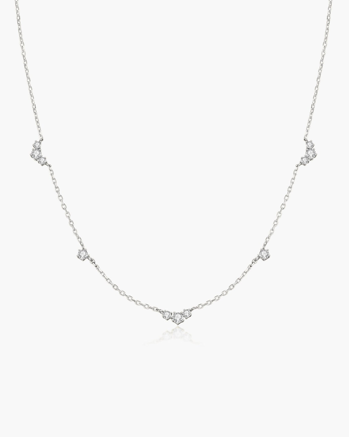 Ania Haie Silver Cluster & Single Station Necklace
