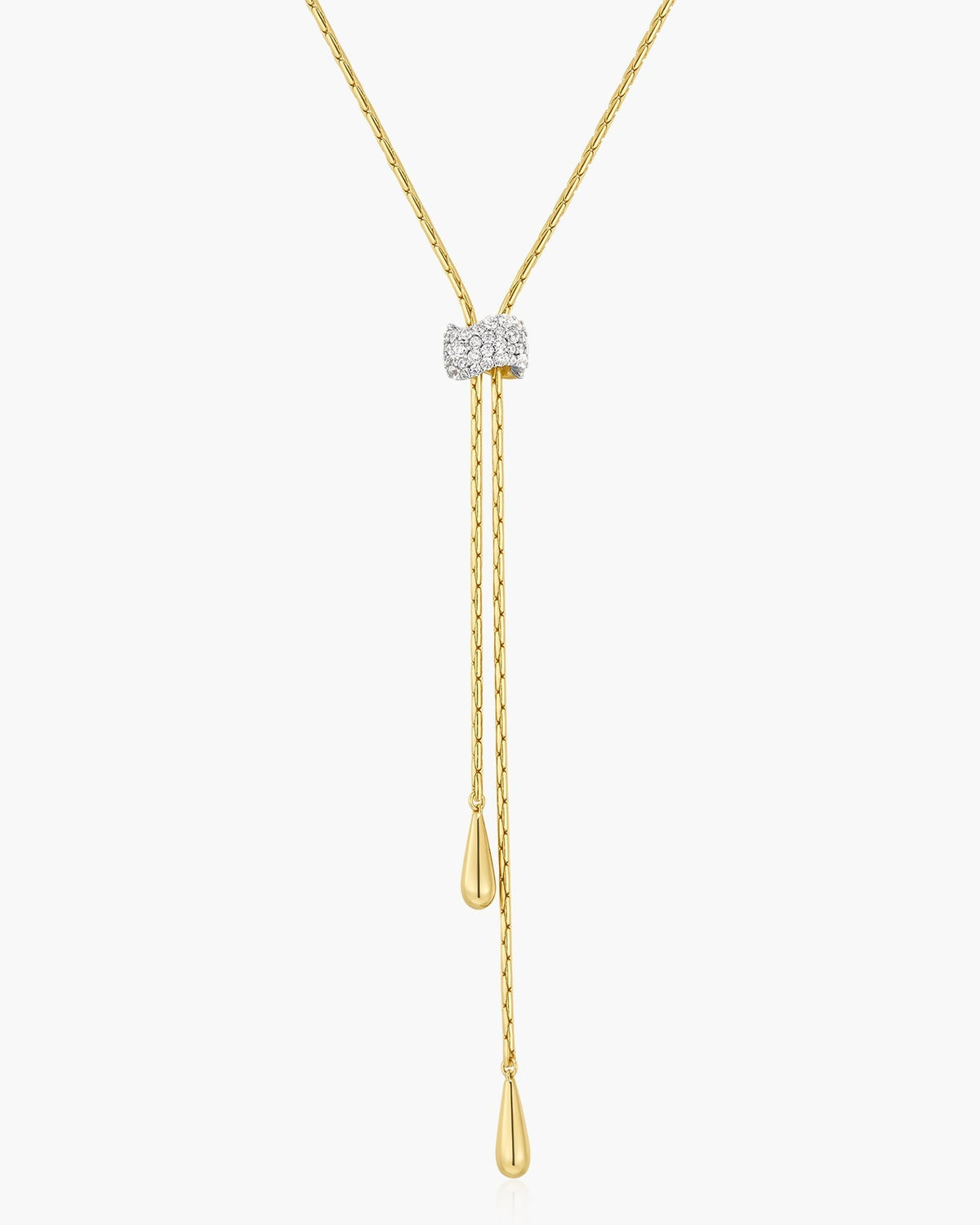 Ania Haie Gold Teardrop Slider Necklace