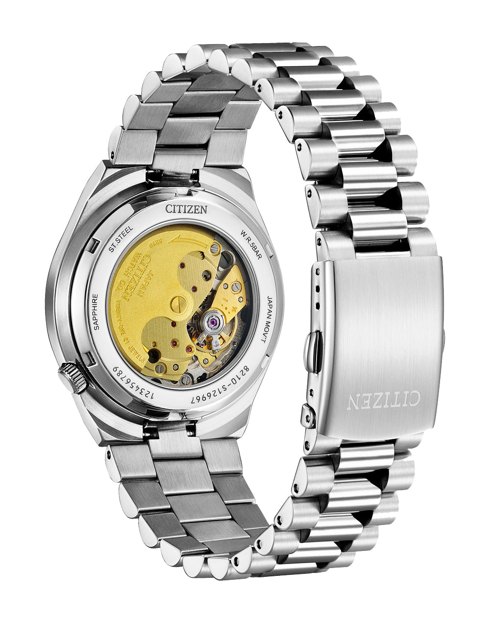 Citizen Tsuyosa Automatic Silver Stainless Steel Turquoise Dial Watch NJ0151-53L