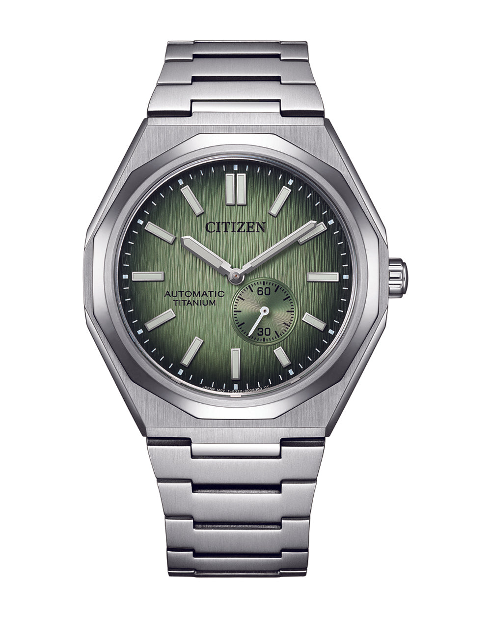 Citizen Zenshin Automatic Green Dial Titanium Watch NK5020-58X