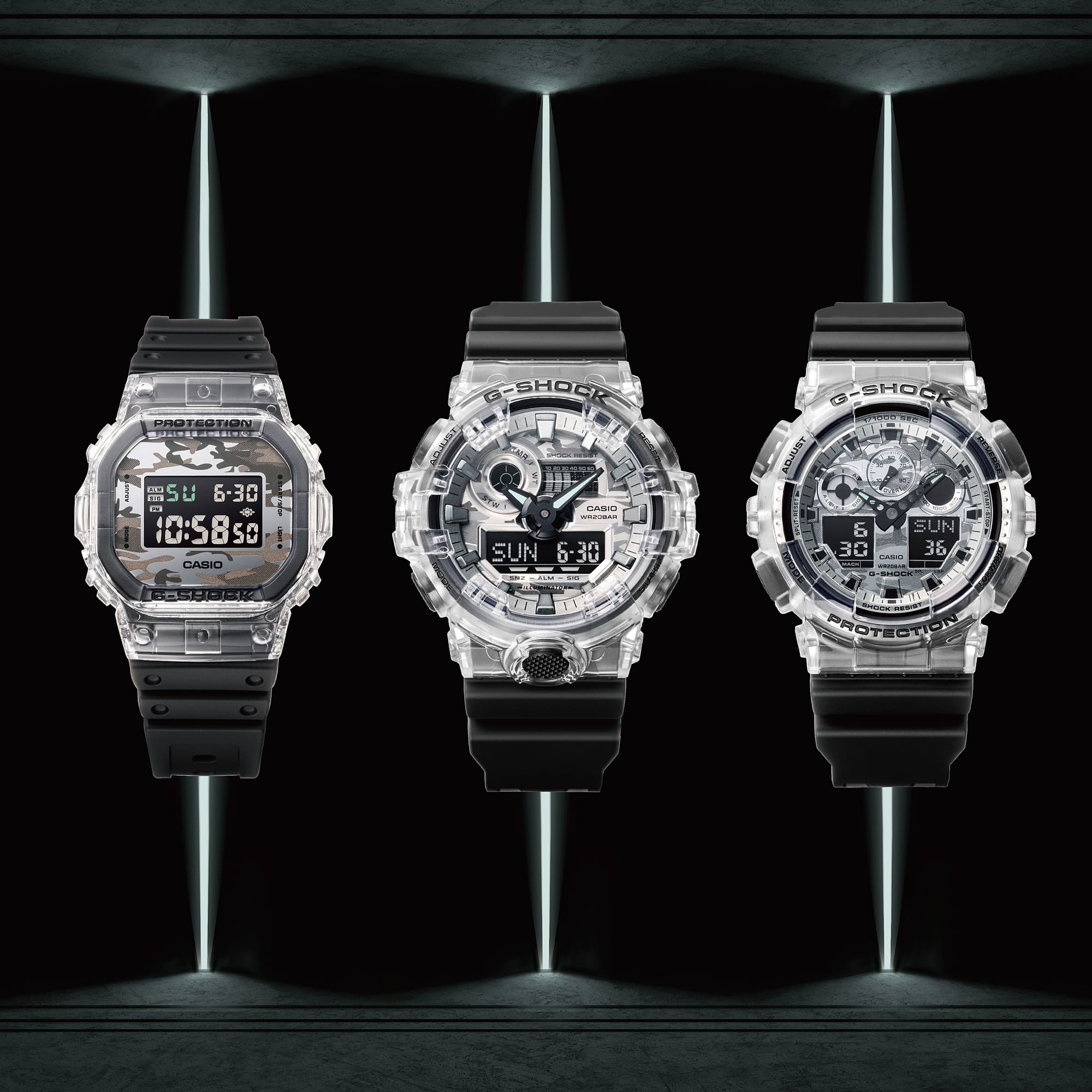 G-Shock Digital Analog Black Resin Band Watch GA700SKC-1A