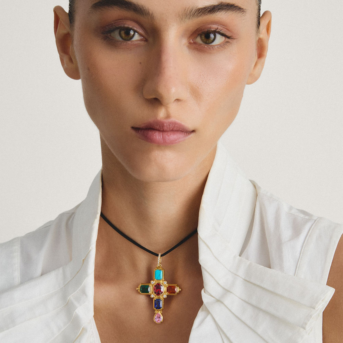 Thomas Sabo Pendant cross with stones