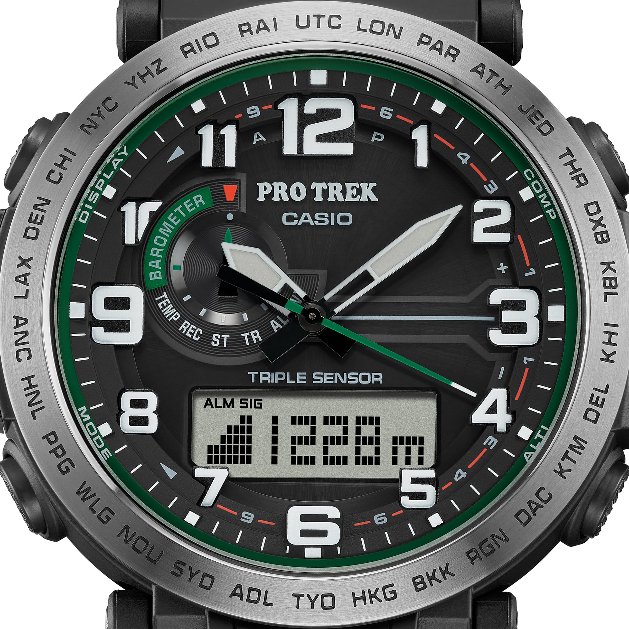 Casio Protek DUO Black Resin Band Watch PRG601-1D