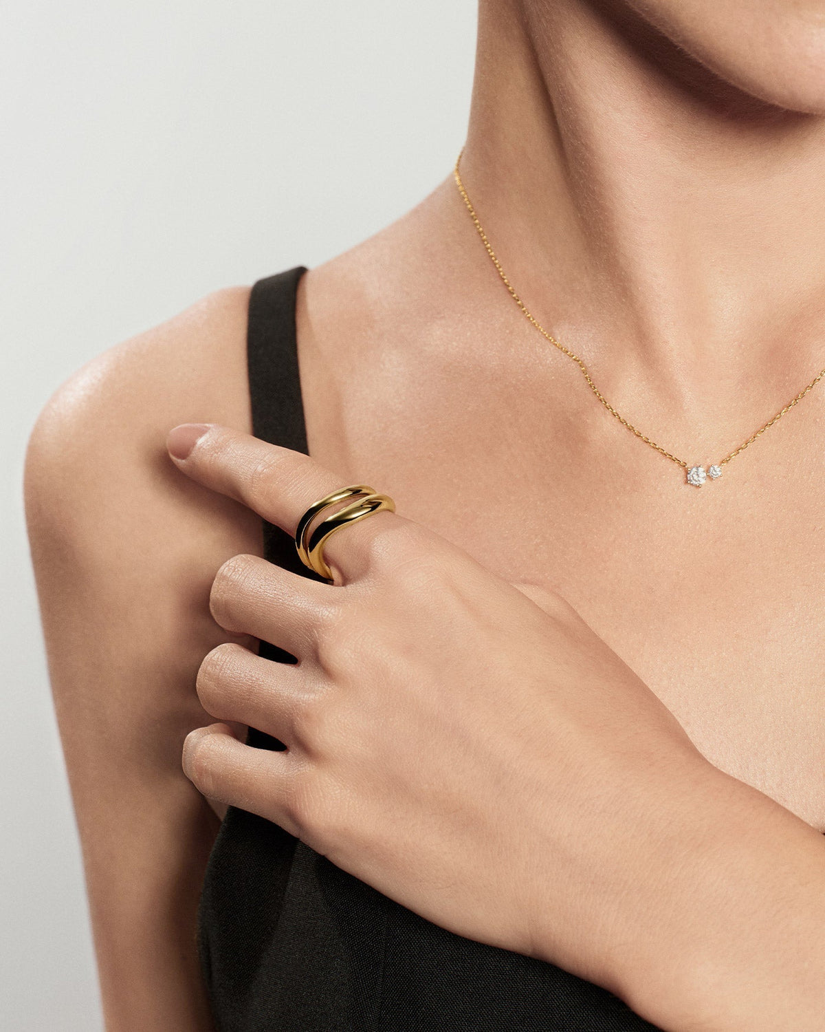 Ania Haie Gold Spiral Adjustable Ring