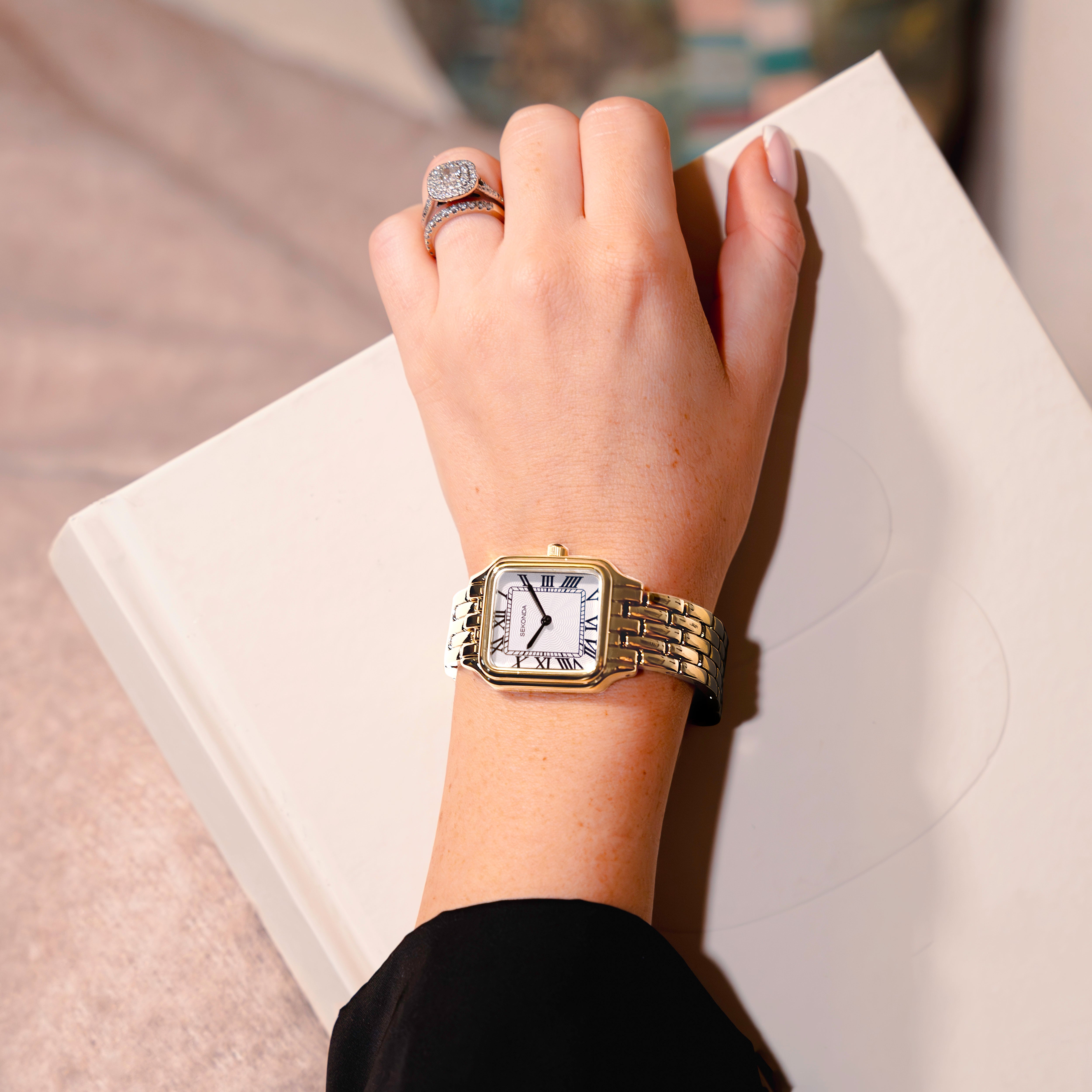 Sekonda Monica Gold Watch for Women Elegant Stainless Bracelet