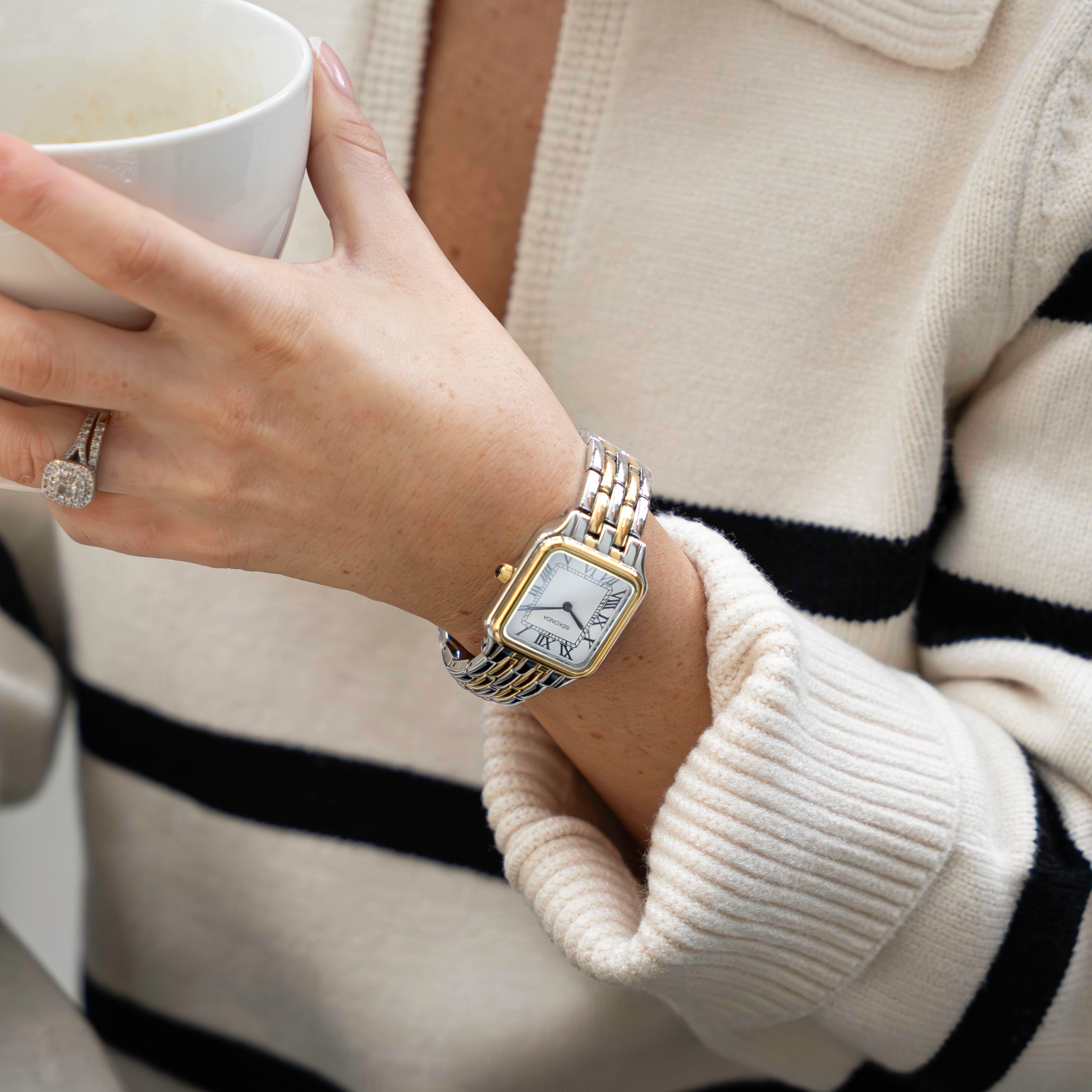 Sekonda Monica Silver Gold Womens Watch Elegant Stainless Steel 2024