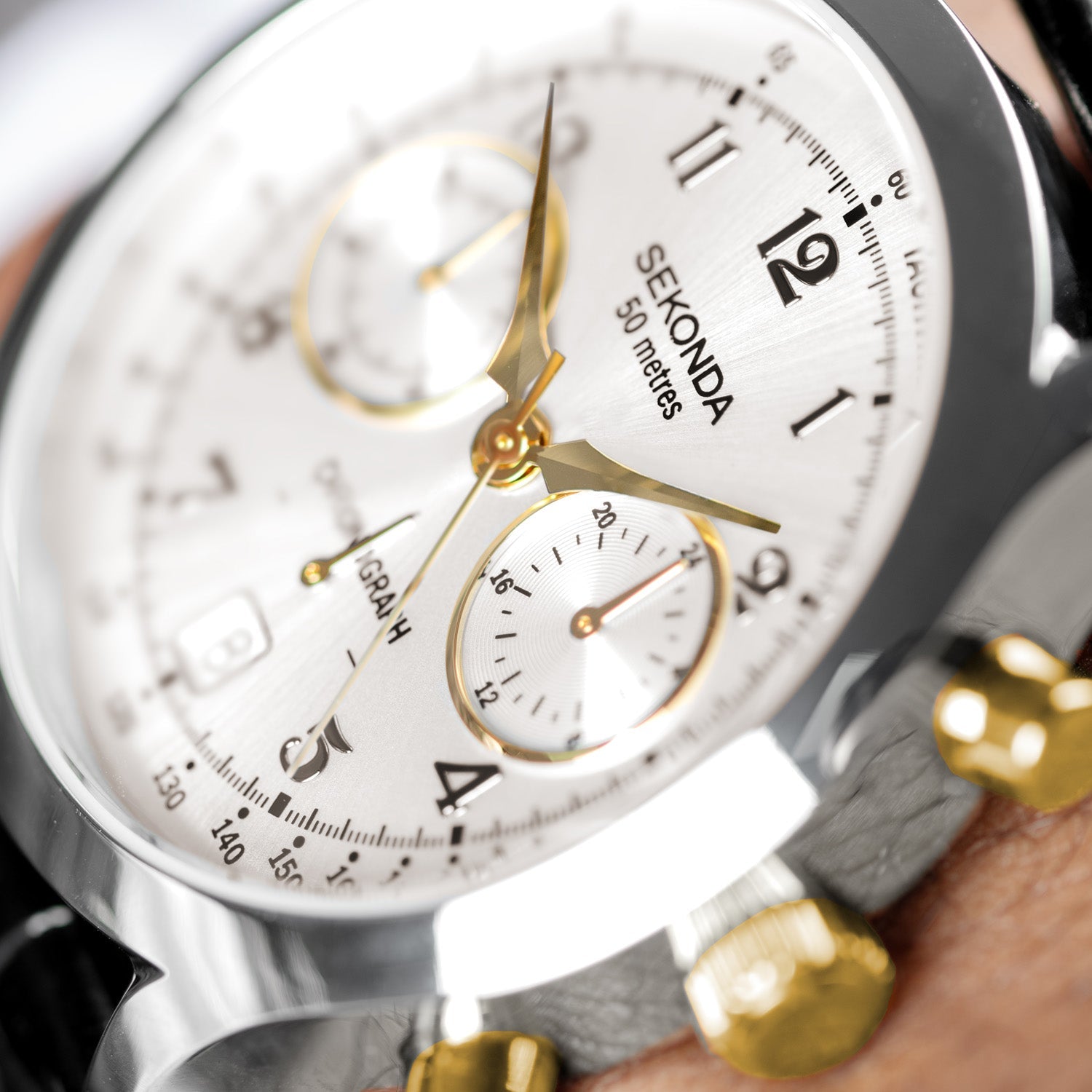 Sekonda Archer Mens Watch 40mm Black Stainless Steel Band 2024