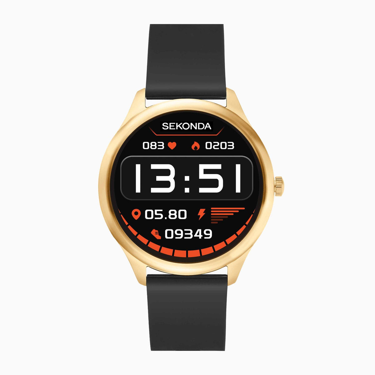 Sekonda Active X LCD Display 43mm Unisex Watch Black SK30291