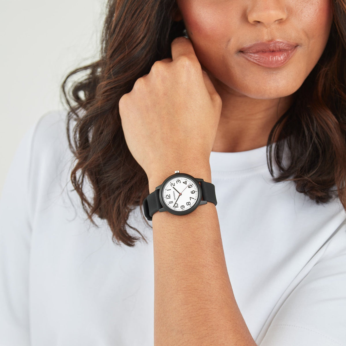 Sekonda Nova White Dial Black Silicone Unisex Watch SK40798 view 2