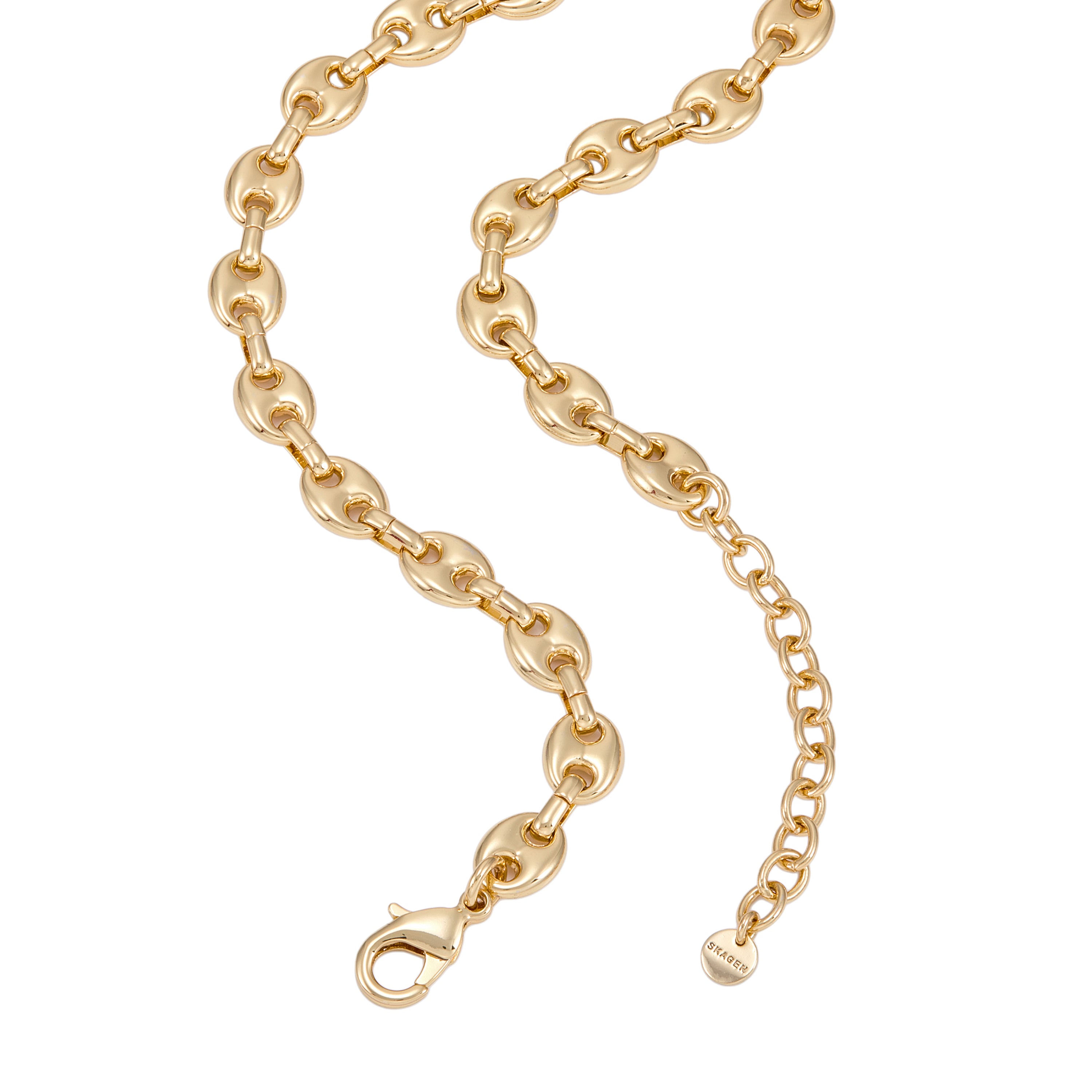 Skagen Moderne Stak Gold-Tone Brass Chain Necklace SKJ5017710