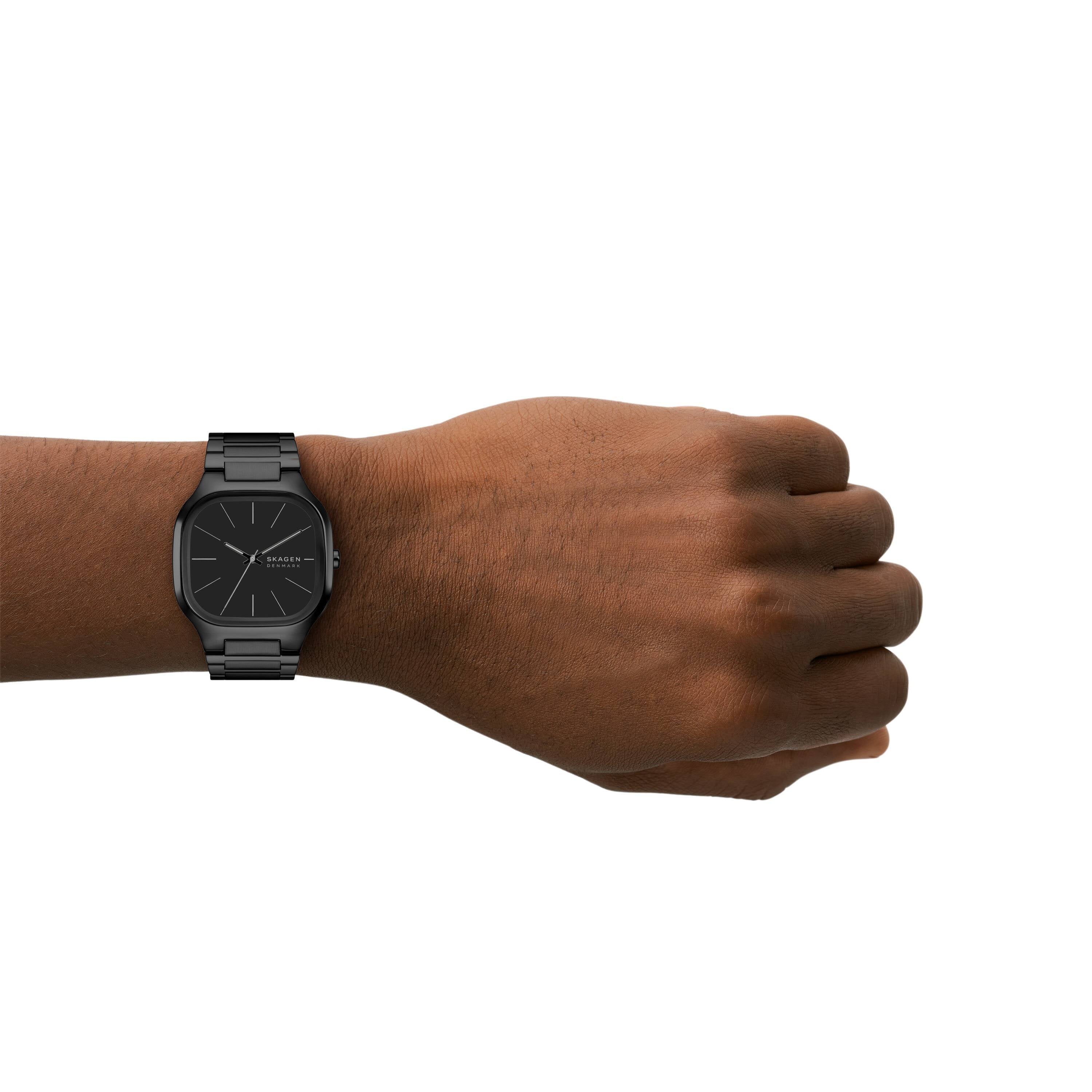 Skagen Mellem Black Dial Black Stainless Steel Watch SKW6935