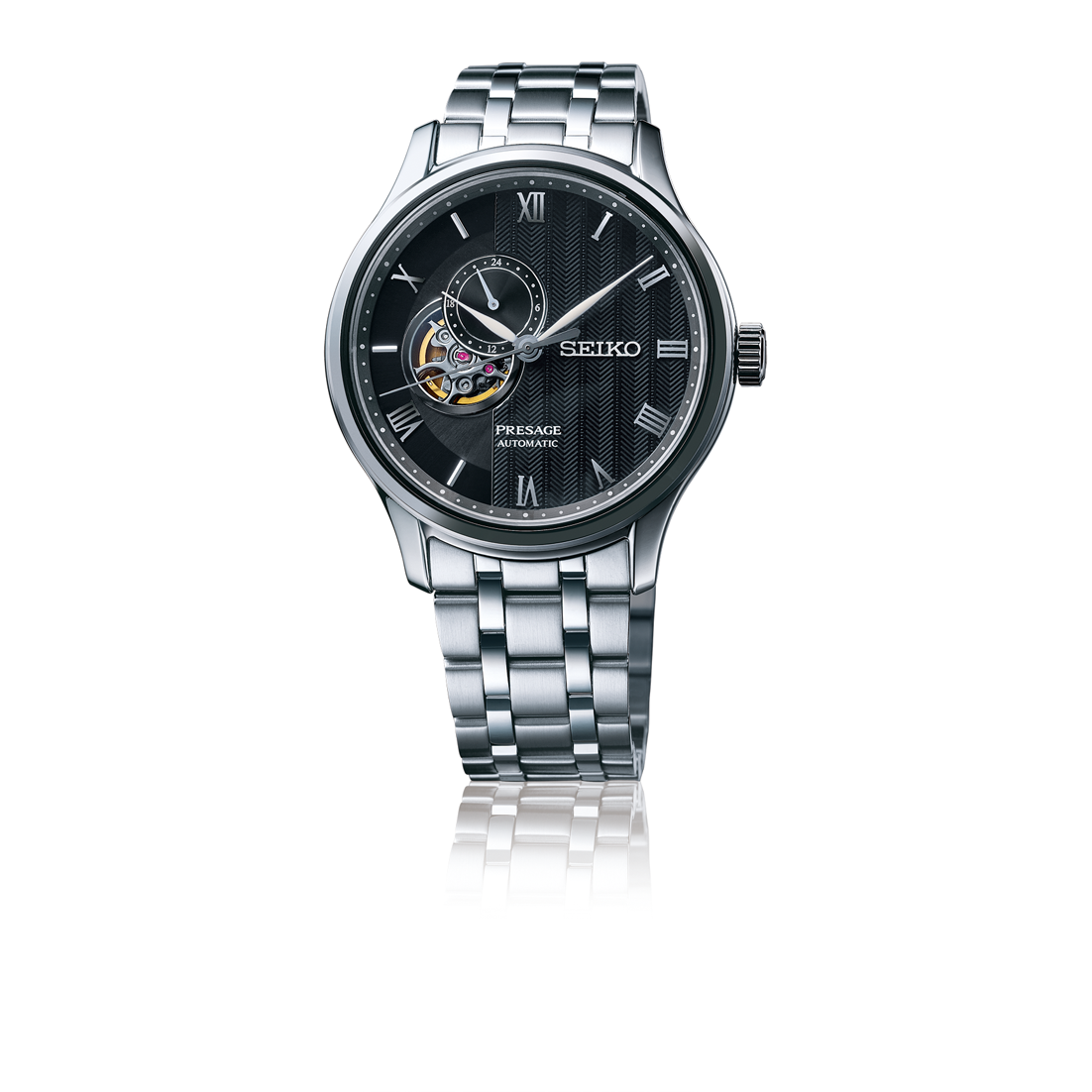 Seiko Presage SSA377J Elegant Japanese Garden Open Heart Watch