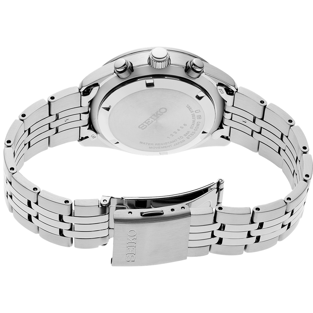 Seiko Chronograph Men's Silver Watch SSB425P