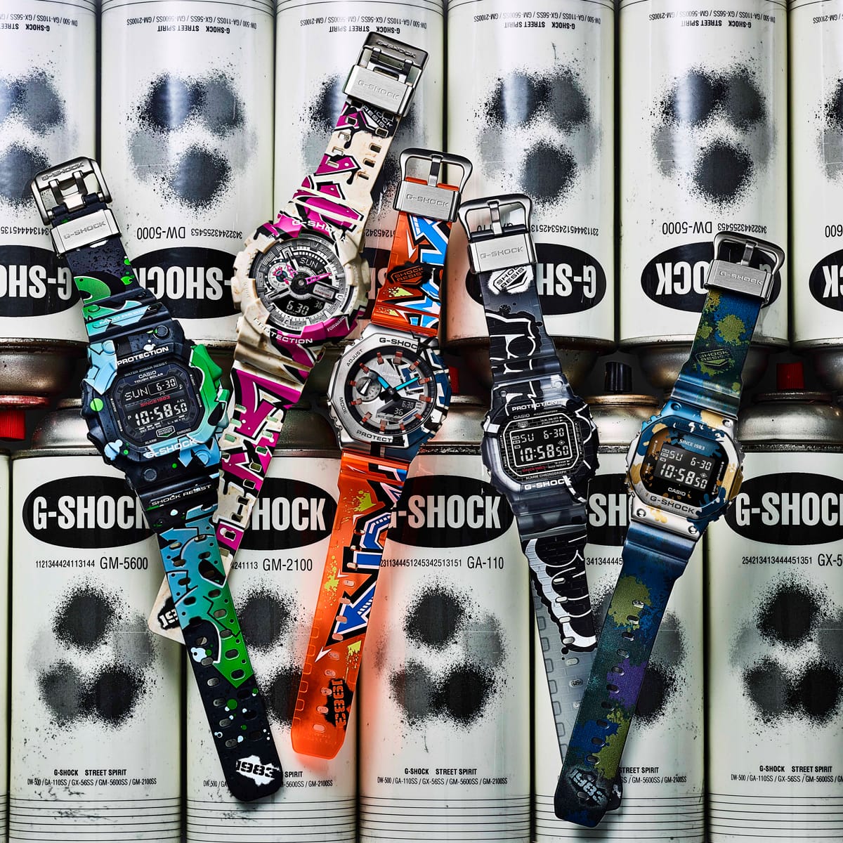 G-Shock Analog Digital Multicolour Resin Band Watch GA110SS-1A