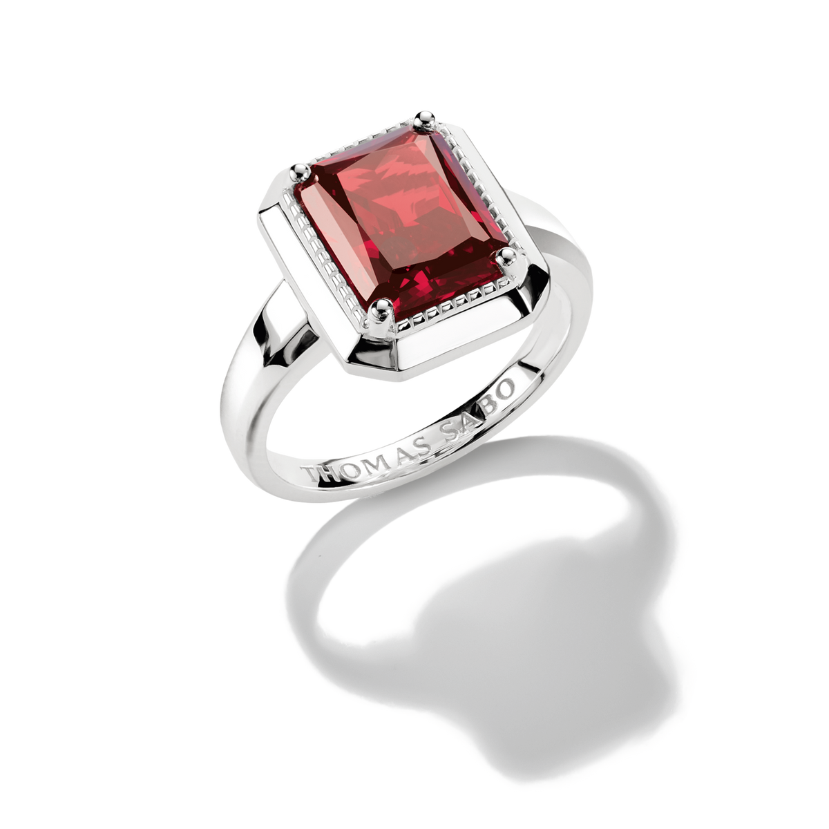 Thomas Sabo Ring with Red Zirconia Stone TR2528RE52