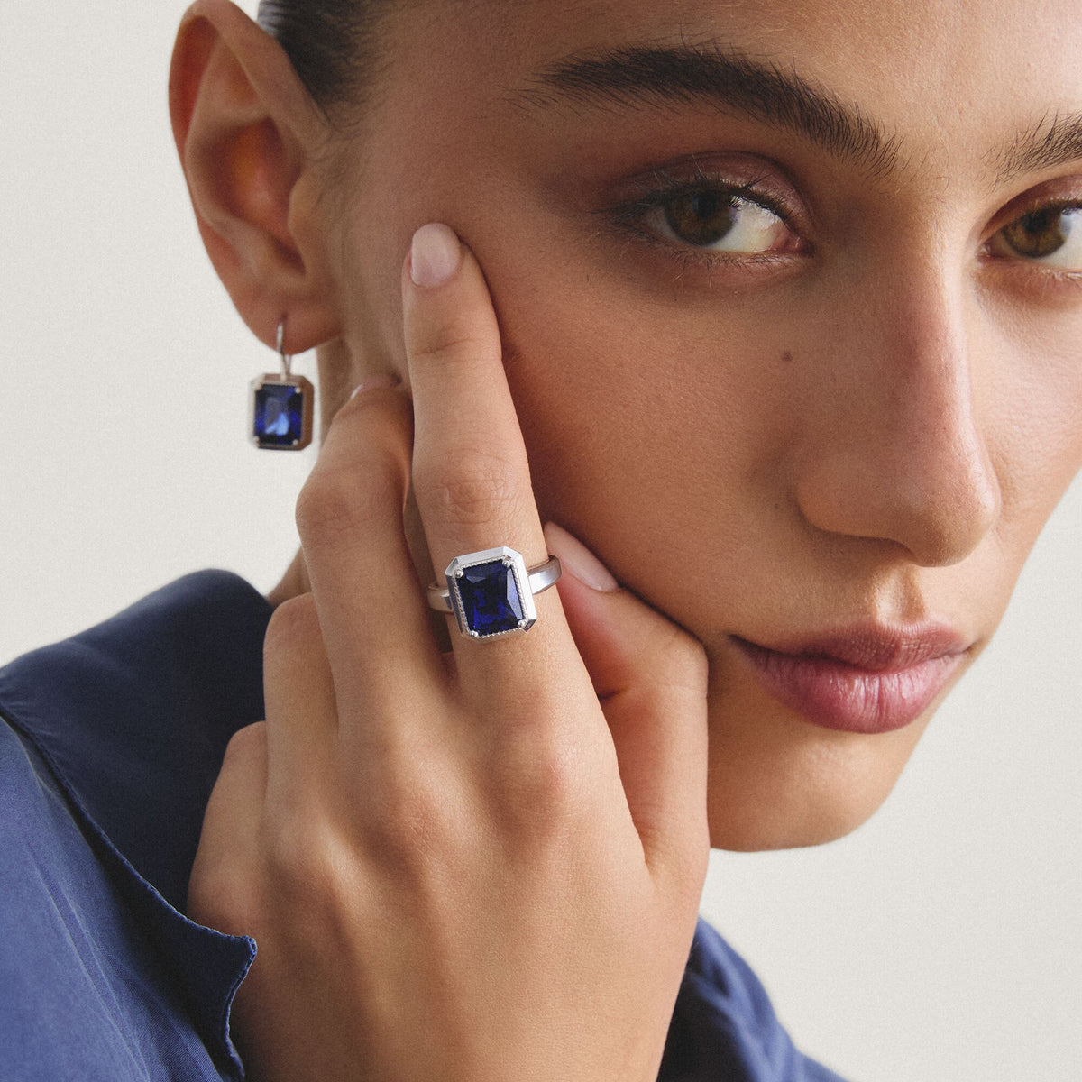 Thomas Sabo Ring with nanocrystal in octagon cut