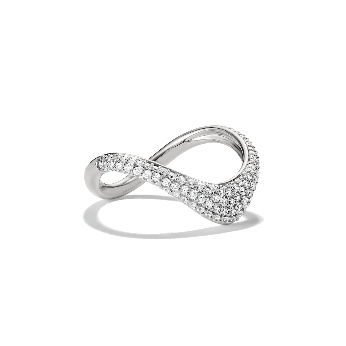 Thomas Sabo Ring with zirconia in wave shape TR2546-50
