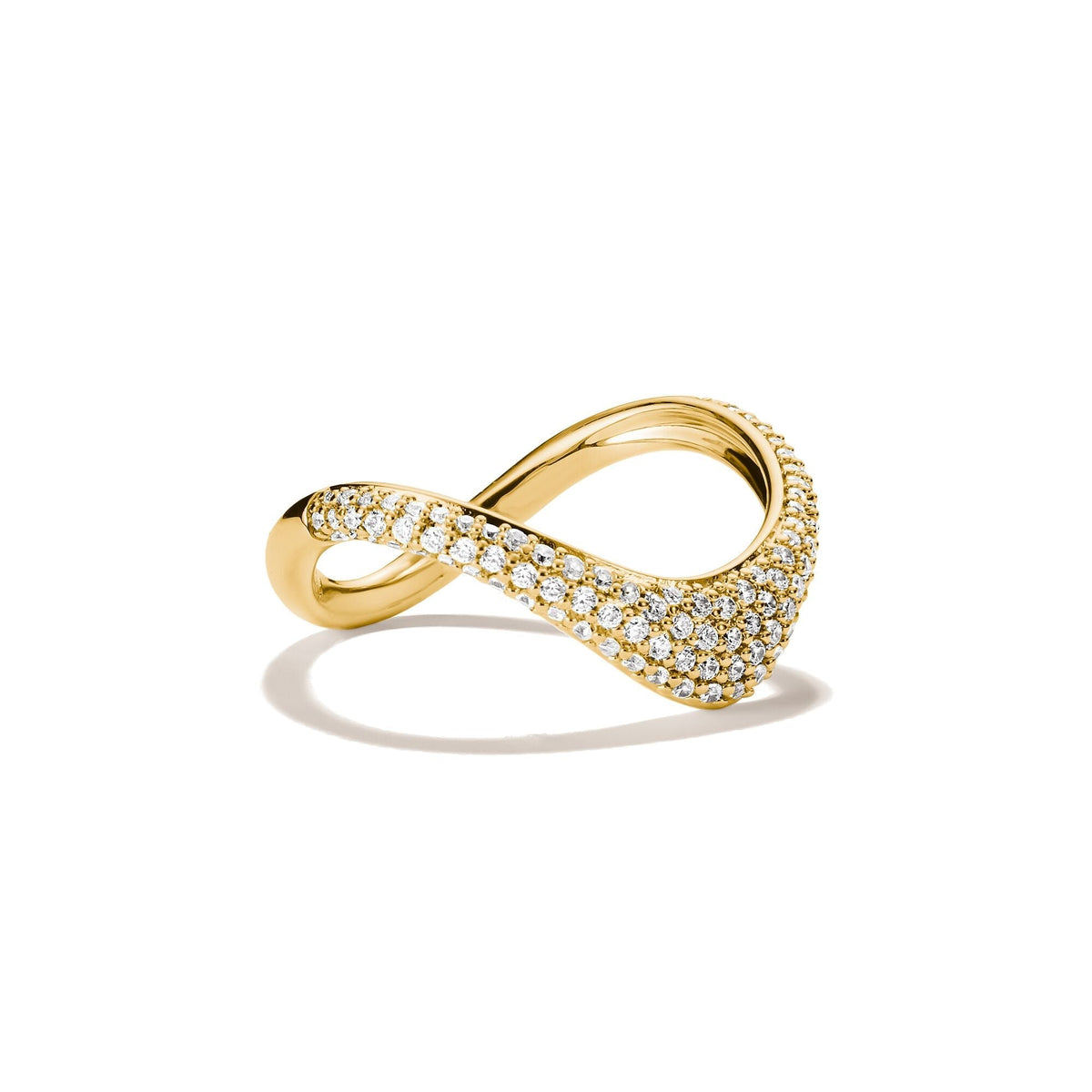 Thomas Sabo Ring with zirconia in wave shape TR2546MY50