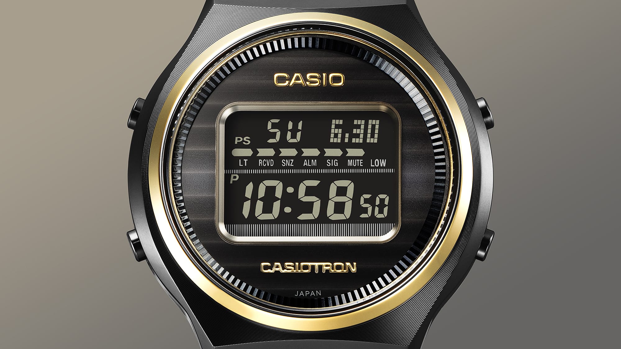 Casio Casiotron Black Stainless Steel Watch TRN50ZE-1A