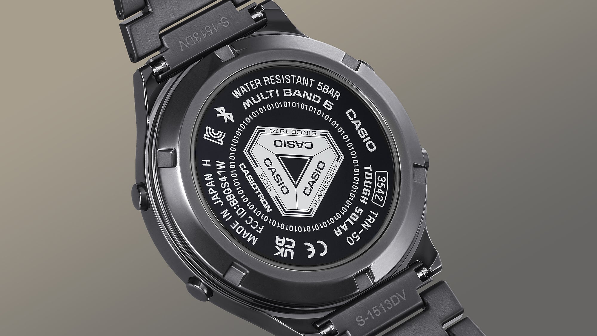 Casio Casiotron Black Stainless Steel Watch TRN50ZE-1A