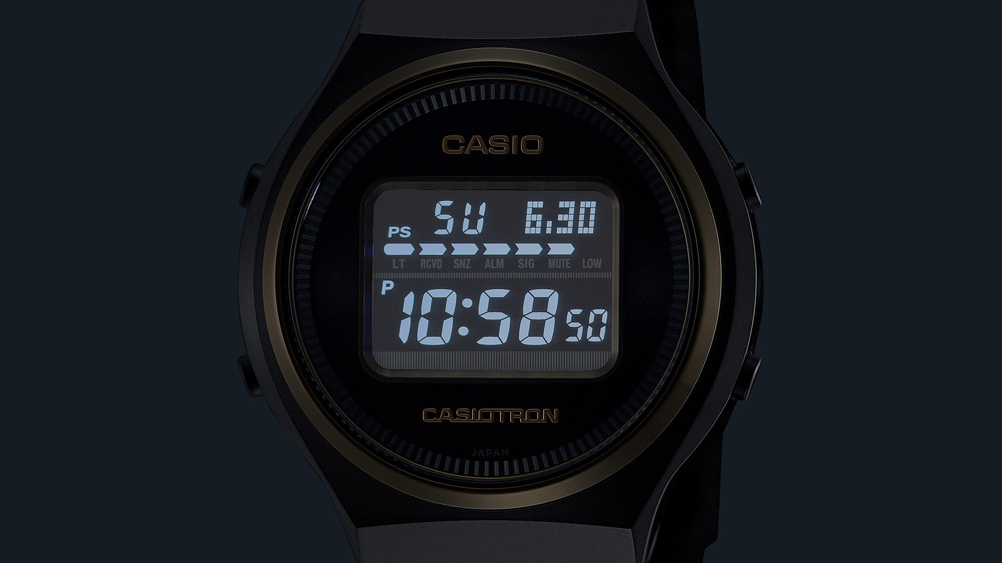 Casio Casiotron Black Stainless Steel Watch TRN50ZE-1A