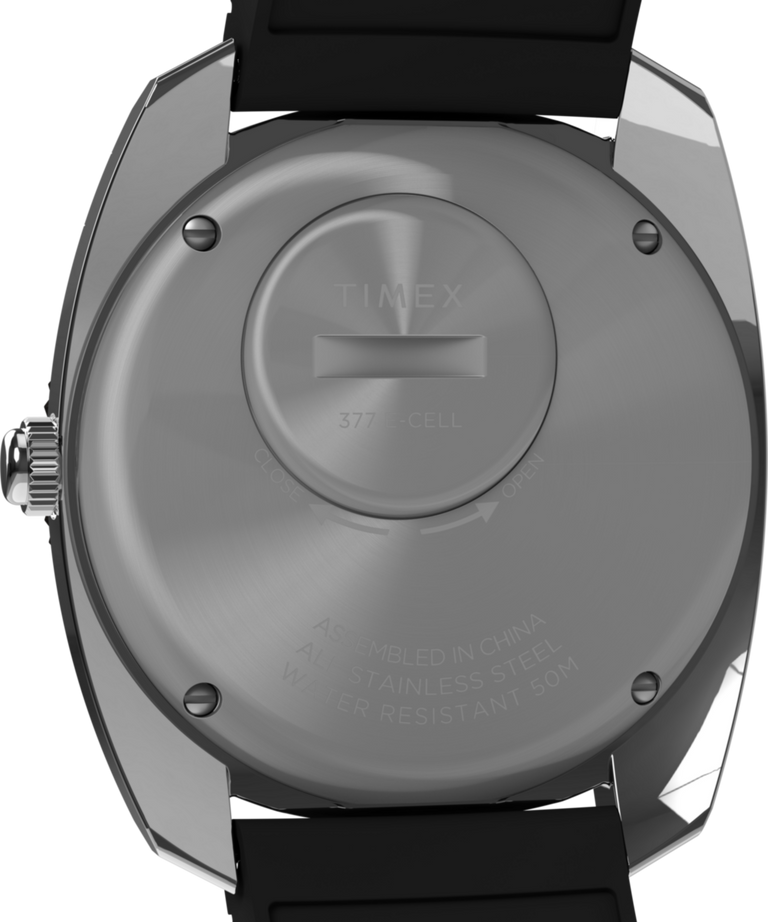 Q Timex Reissue 1971 Velocity Rubber Strap Watch TW2W22400