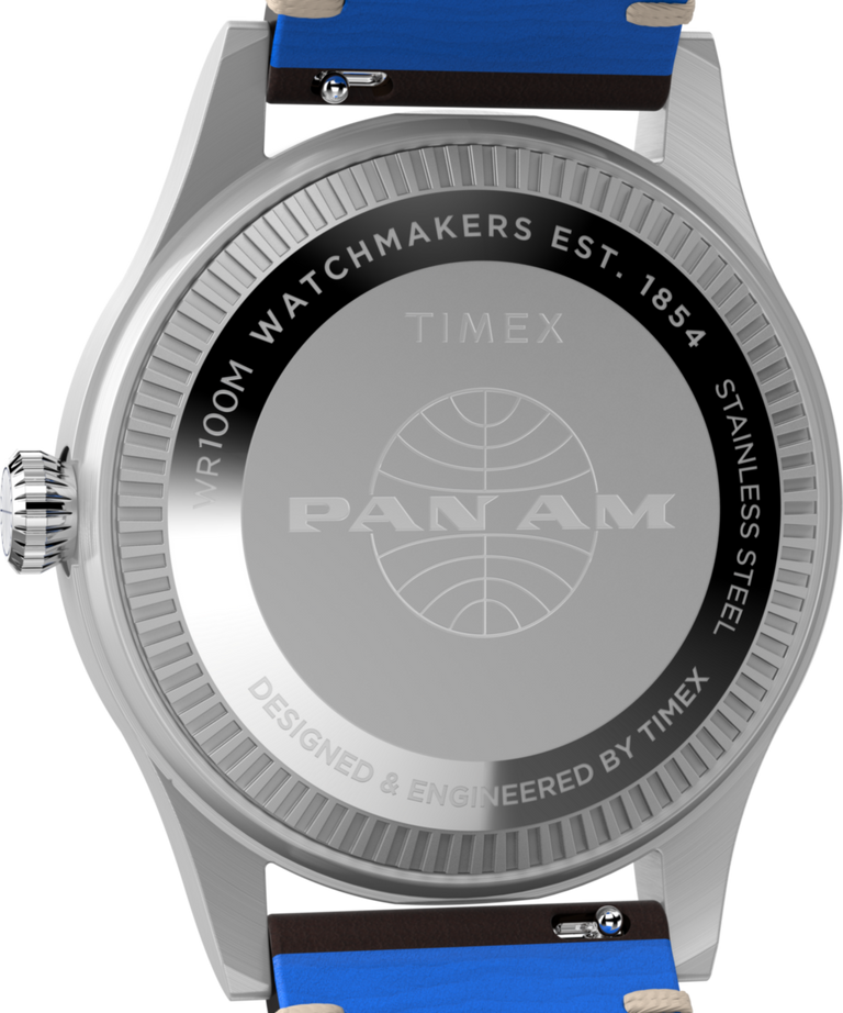 Timex Waterbury GMT x Pan Am® Brown Leather Watch TW2W97300