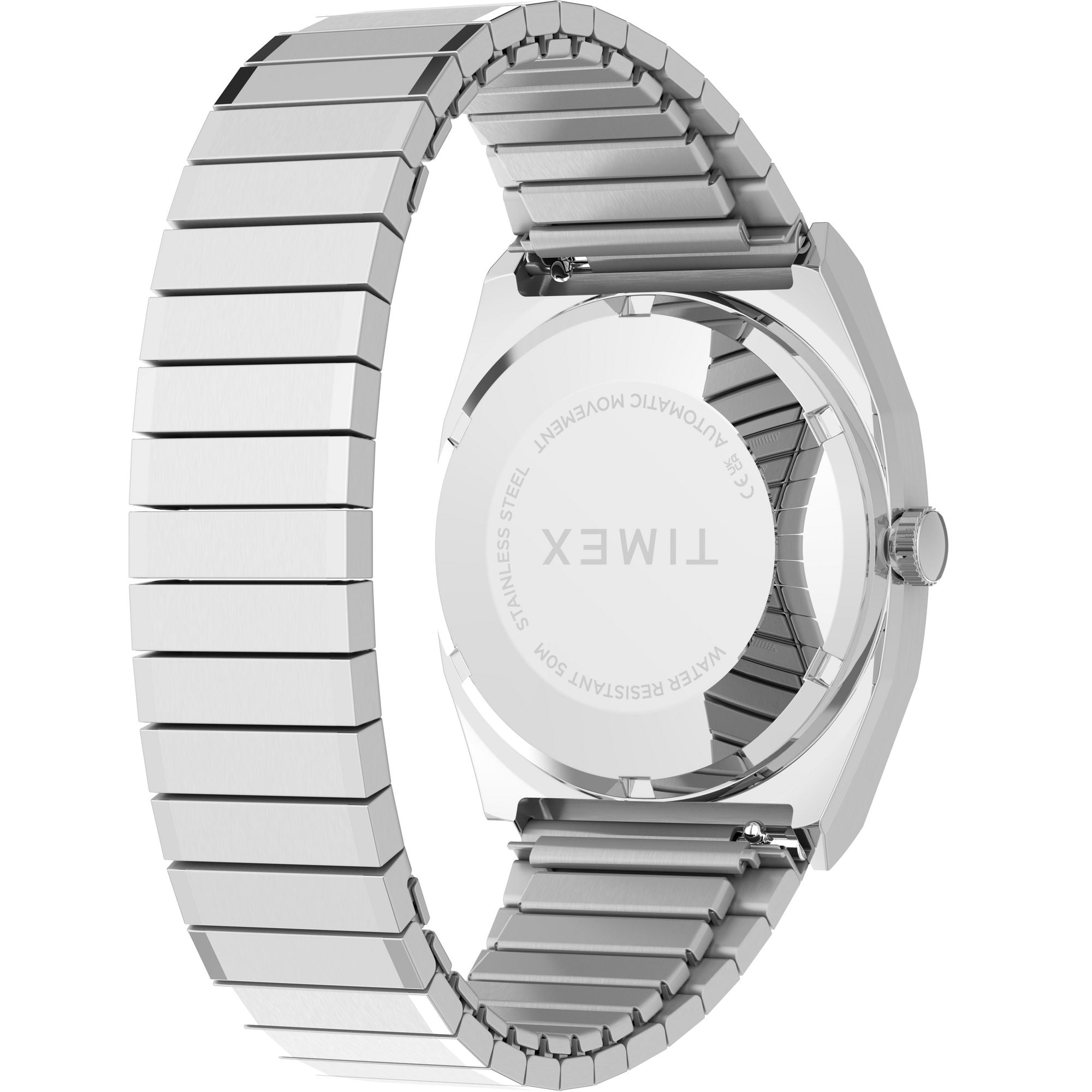 Timex Automatic 1983 Reissue Light Pink Stainless Steel Band Watch TW2Y66800