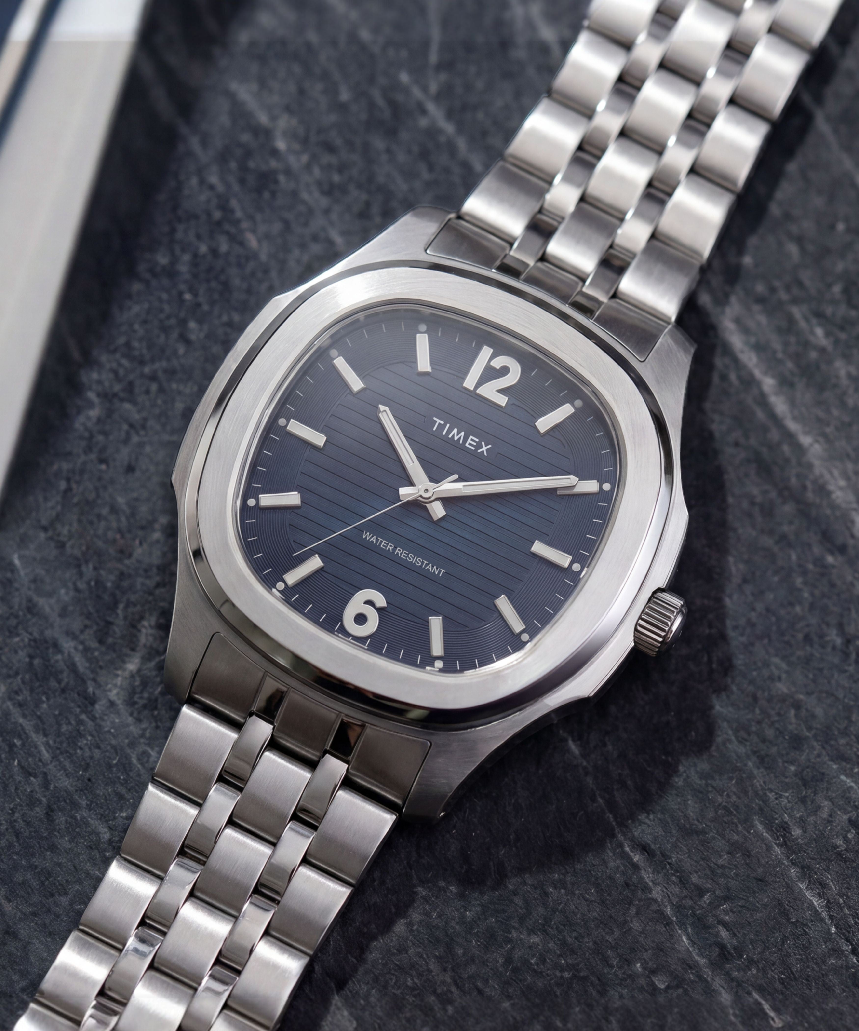 Timex Marquee 41mm Blue Dial Stainless Steel Bracelet Watch TW2Y91500