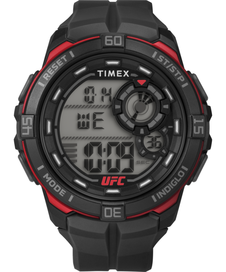 Timex UFC Rush 52mm PU Black Strap Men's Watch TW5M59100