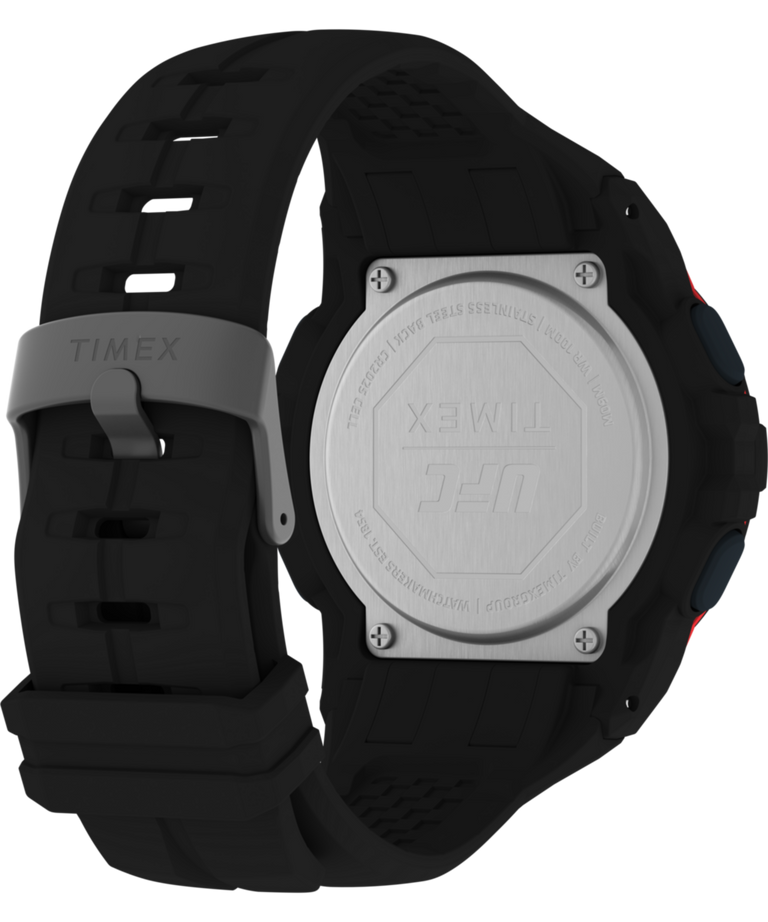 Timex UFC Rush 52mm PU Black Strap Men's Watch TW5M59100