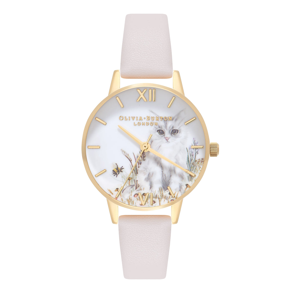 Olivia Burton Vegan Friendly Vegan Nude Leather Strap Watch