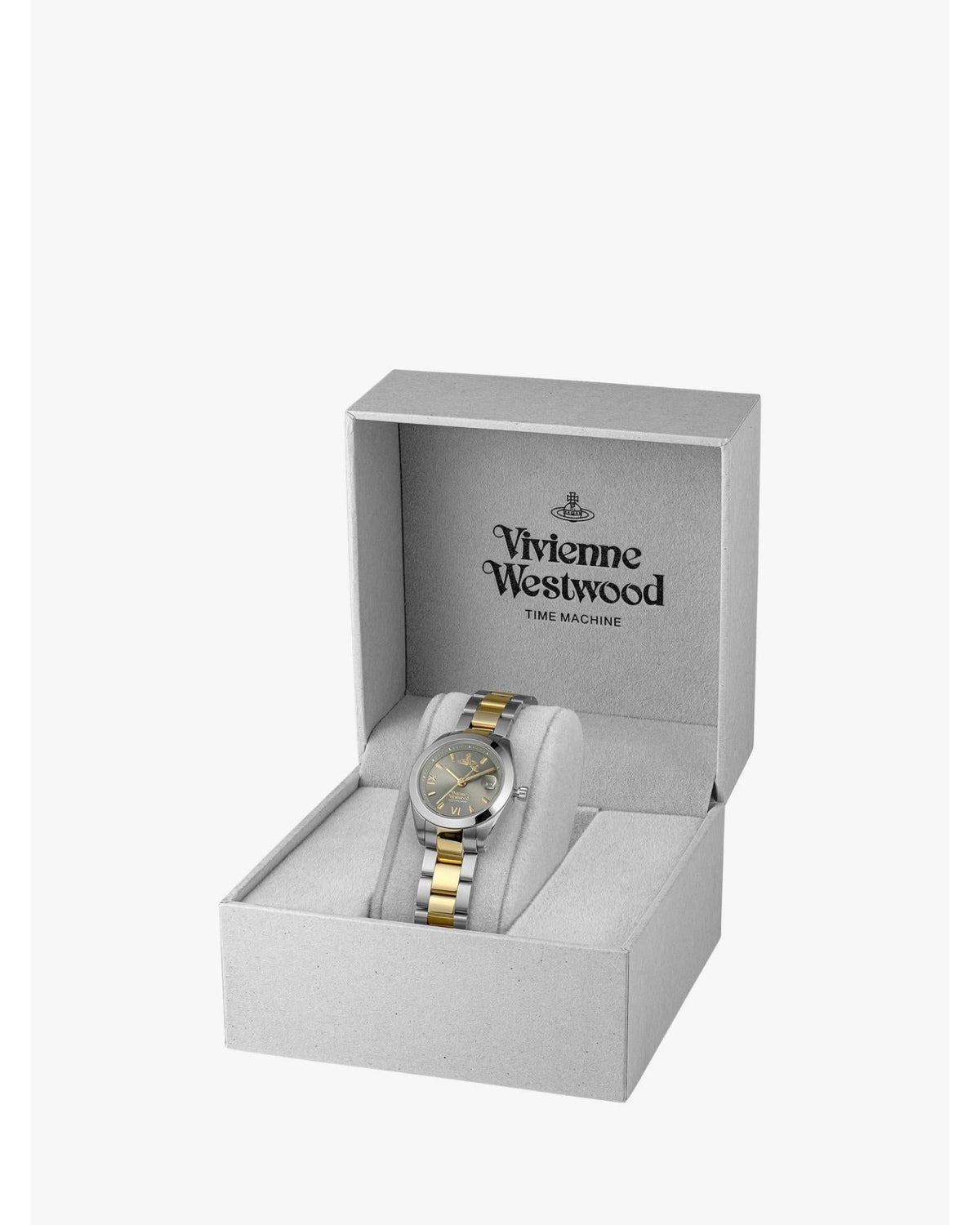 Vivienne Westwood Fenchurch Silver Dial Two Tone Strap Watch