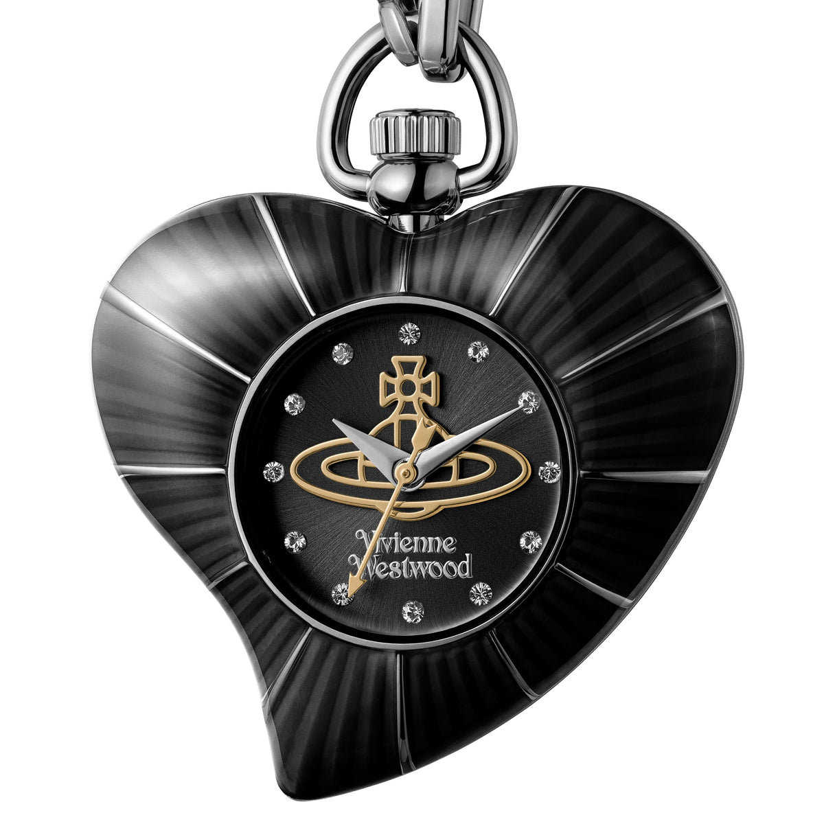 Vivienne Westwood Heart Pendant 32mm Black Watch