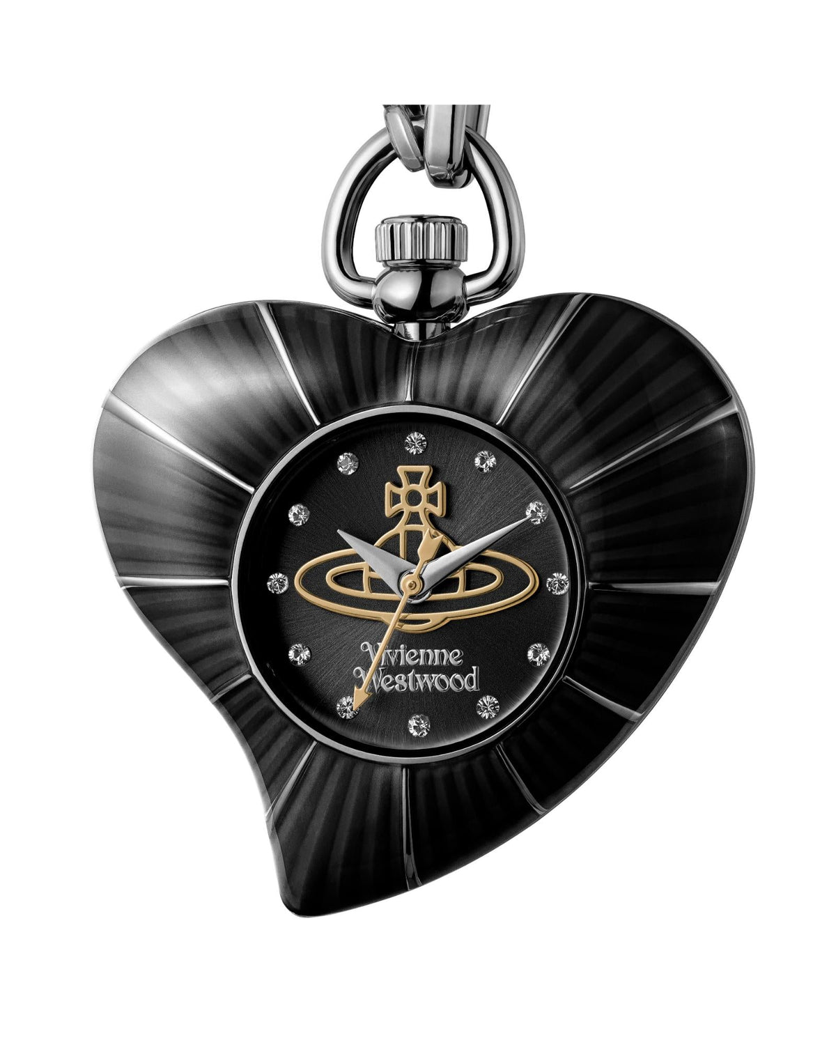 Vivienne Westwood Heart Pendant 32mm Black Watch
