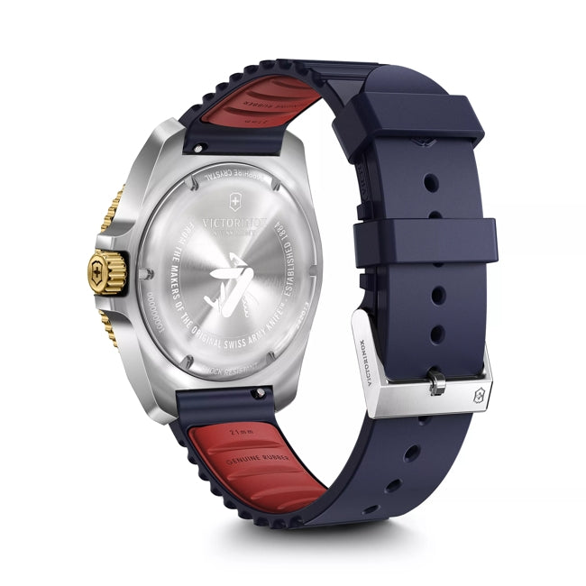 Victorinox Journey 1884 43mm Blue Rubber Strap Blue Dial Watch 242013