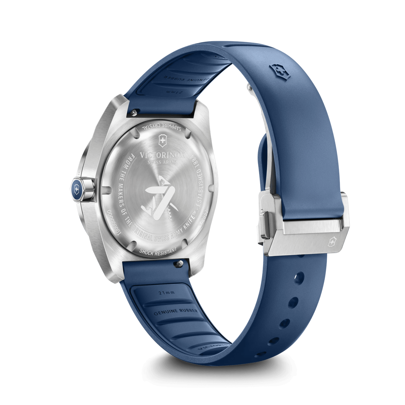 Victorinox Concept One Solar 39mm Blue Rubber and Dial Watch 242053