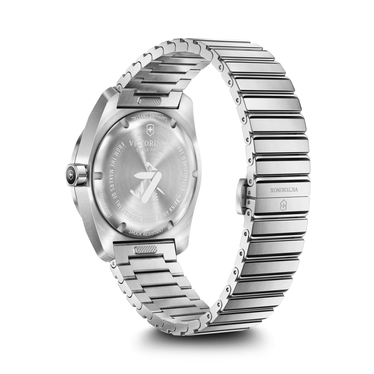 Victorinox Concept One Solar 39mm Stainless Steel Band Black Dial Watch 242055