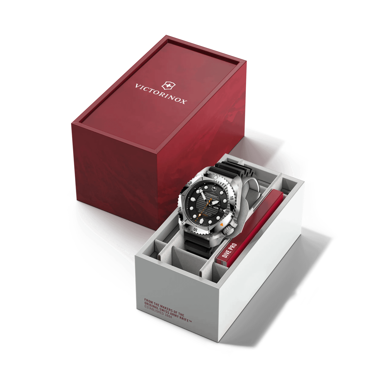 Victorinox Dive Pro Titanium Automatic Black Rubber Black Dial Watch 242070
