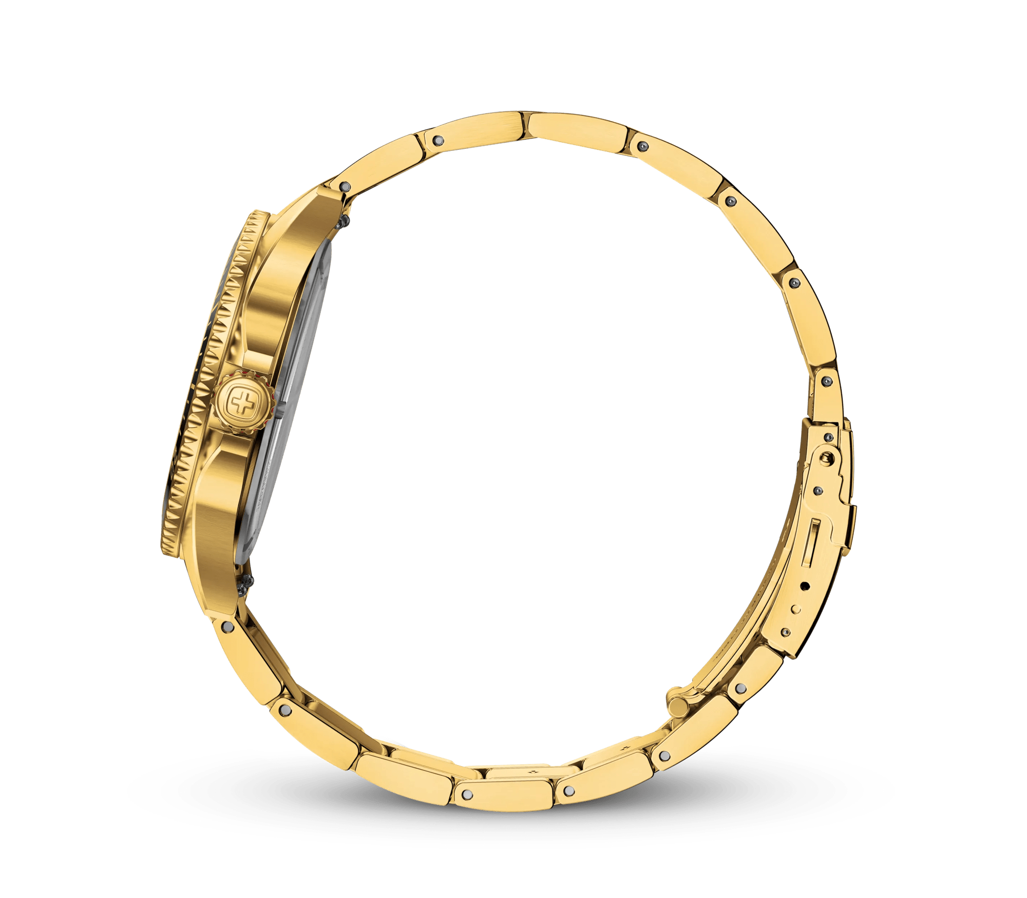 Wenger Executive 40mm Back Dial Gold Tone Stainless Steel 200M Men's Watch 01.2031.107