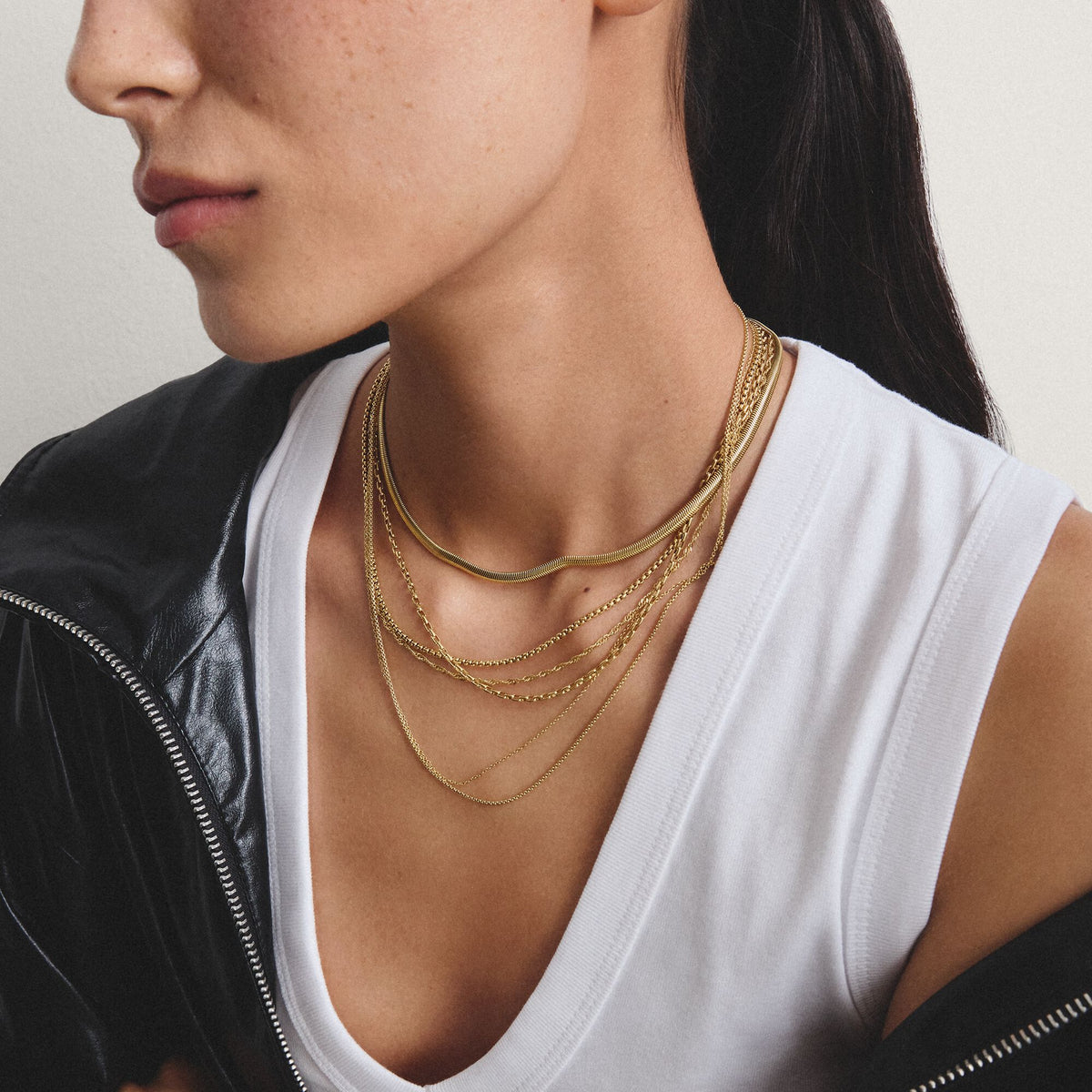 Thomas Sabo Gold-Tone Stainless Steel Charm Club Anchor Chain Necklace CX0002SY-45 view 3