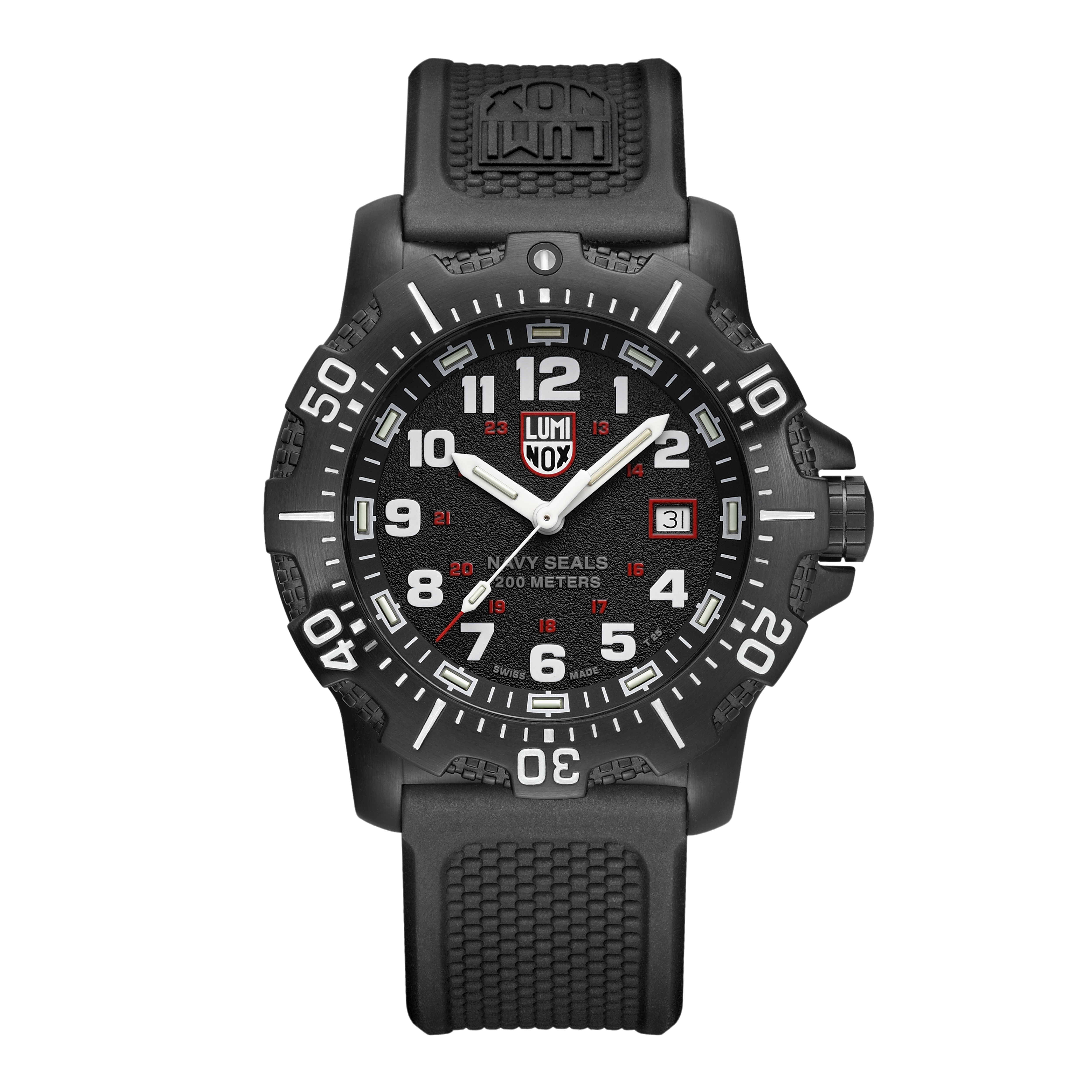 Luminox Navy Seal Black Dial Rubber Band Watch XS.4231.SET